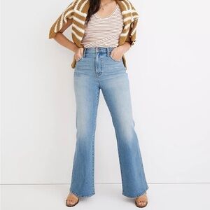 Madewell high rise flare jeans Caine wash